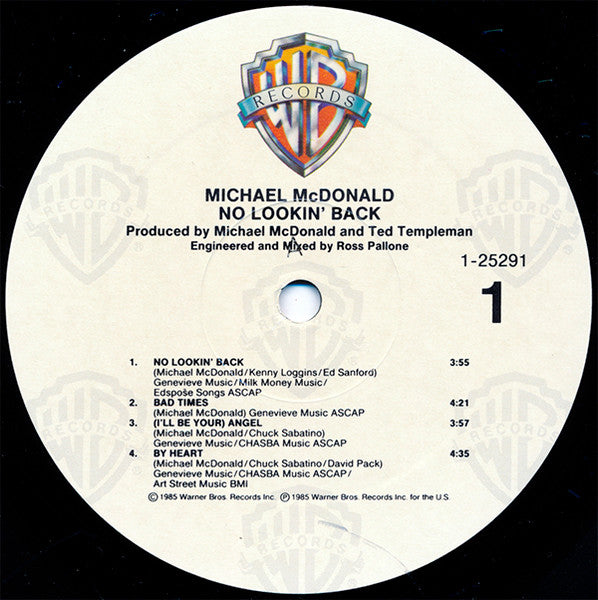 Michael McDonald – No Lookin' Back LP vinyl record, image 3 of 6