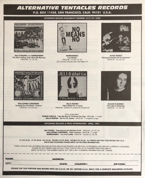 Nomeansno – Live And Cuddly (2xLP) LP vinyl record, image 7 of 7