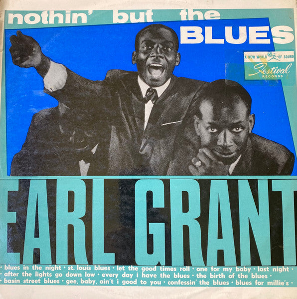 Earl Grant – Nothin' But The Blues LP vinyl record, image 2 of 2