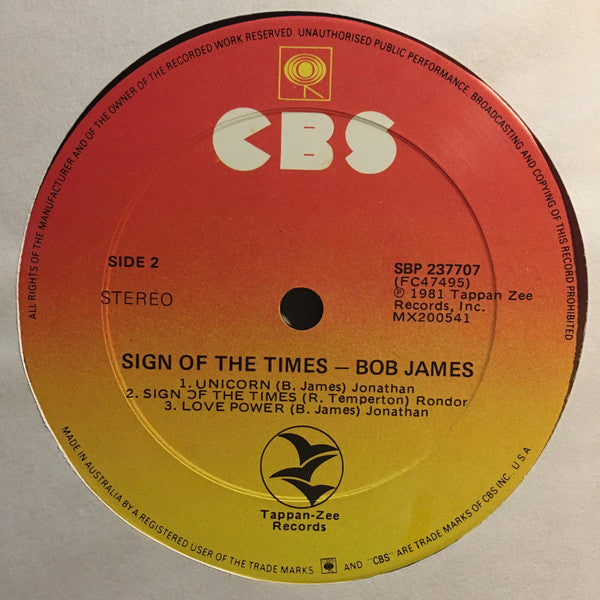 Bob James – Sign Of The Times LP vinyl record, image 6 of 7