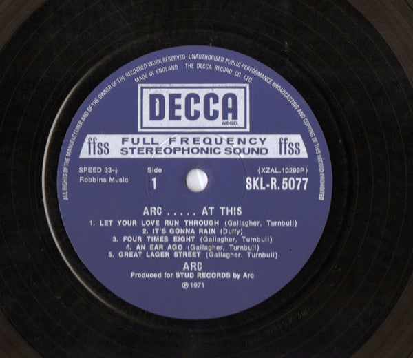 Arc – ... At This LP vinyl record, image 3 of 4
