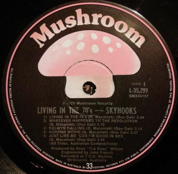 Skyhooks – Living In The 70's LP vinyl record, image 5 of 6