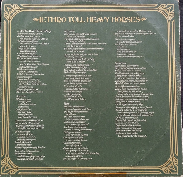 Jethro Tull – Heavy Horses LP vinyl record, image 5 of 6