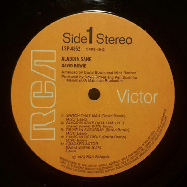 David Bowie – Aladdin Sane LP vinyl record, image 6 of 7