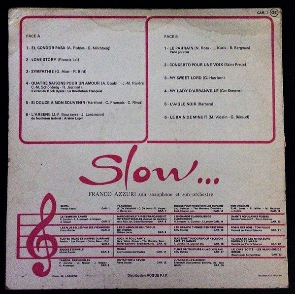 Franco Azzuri Et Son Orchestre – Slow... LP vinyl record, image 2 of 4