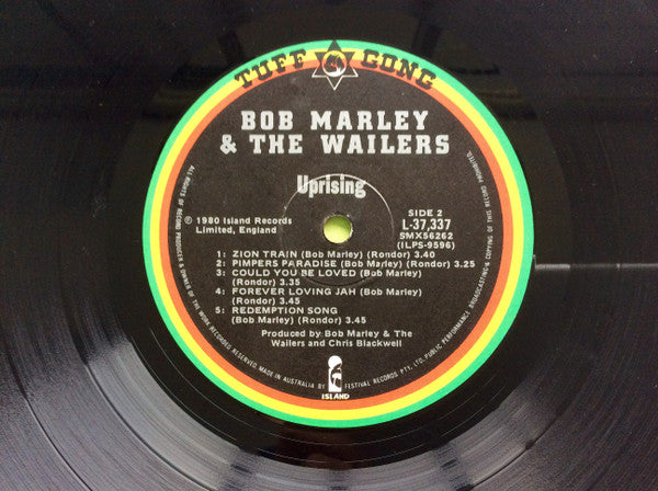 Bob Marley & The Wailers – Uprising LP vinyl record, image 4 of 4