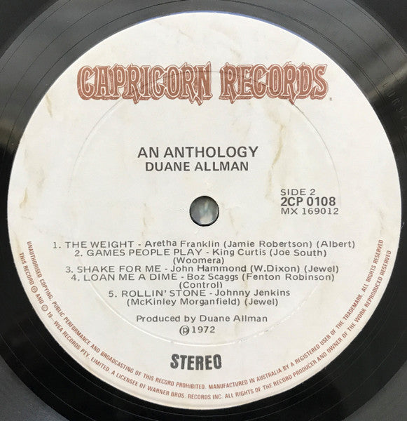 Duane Allman – An Anthology (2xLP) LP vinyl record, image 6 of 9