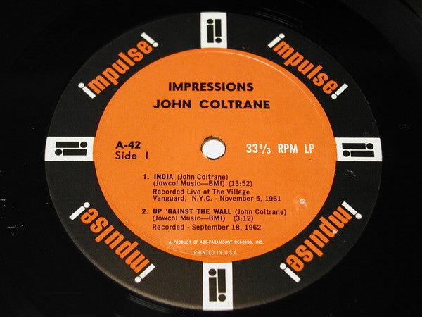 John Coltrane – Impressions LP vinyl record, image 7 of 10