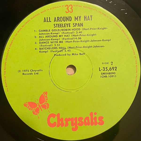 Steeleye Span – All Around My Hat LP vinyl record, image 9 of 9