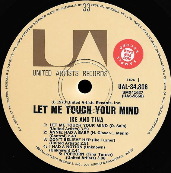 Ike & Tina Turner – Let Me Touch Your Mind LP vinyl record, image 3 of 4