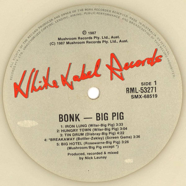 Big Pig – Bonk LP vinyl record, image 4 of 5