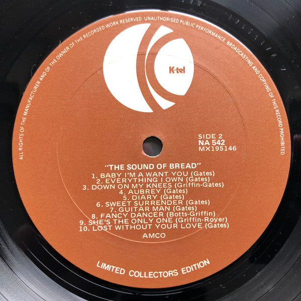 Bread – The Sound Of Bread LP vinyl record, image 4 of 4