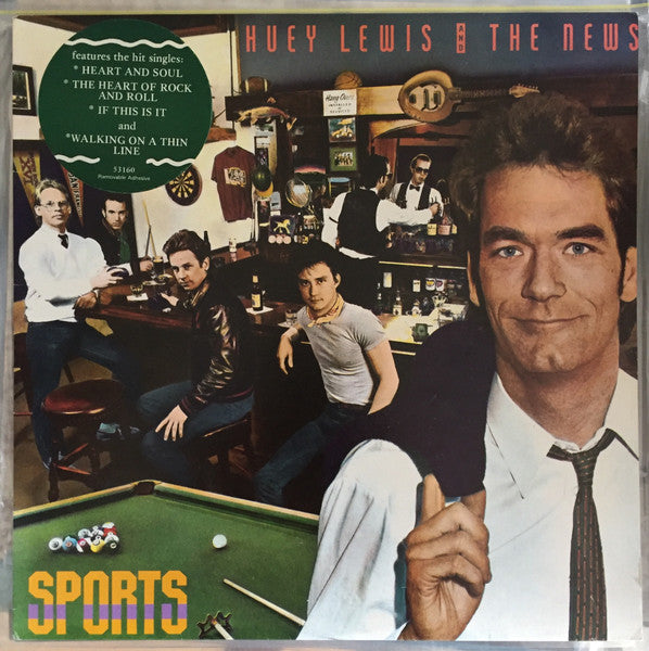 Huey Lewis & The News – Sports LP vinyl record, image 1 of 6