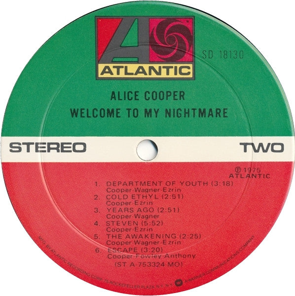 Alice Cooper – Welcome To My Nightmare LP vinyl record, image 4 of 6