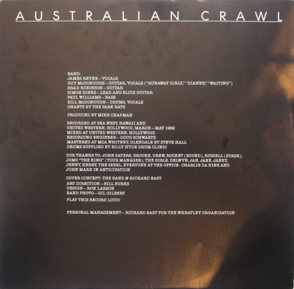 Australian Crawl – Sons Of Beaches LP vinyl record, image 5 of 6