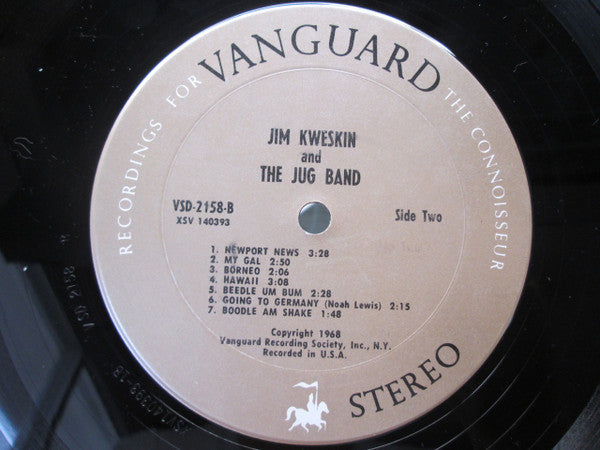 Jim Kweskin & The Jug Band – Jim Kweskin And The Jug Band LP vinyl record, image 4 of 4