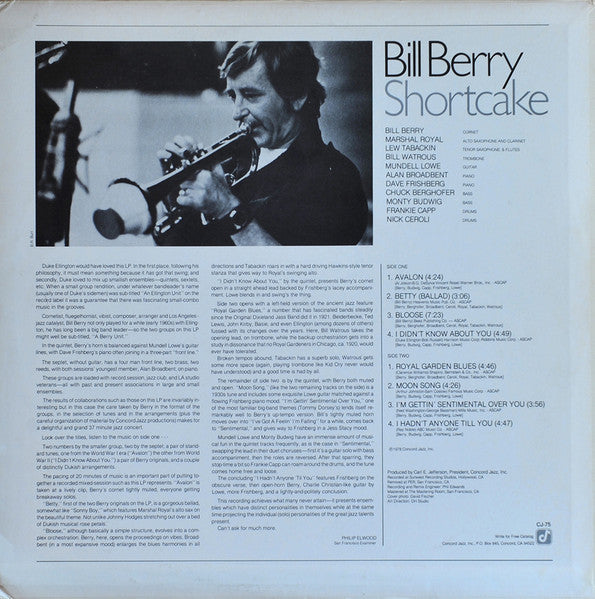 Bill Berry – Shortcake LP vinyl record, image 2 of 5