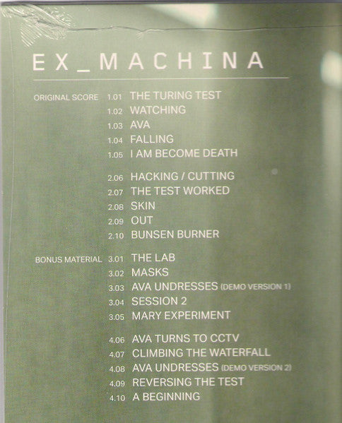 Ben Salisbury, Geoff Barrow – Ex_Machina (Original Motion Picture Soundtrack) (2xLP) LP vinyl record, image 6 of 10