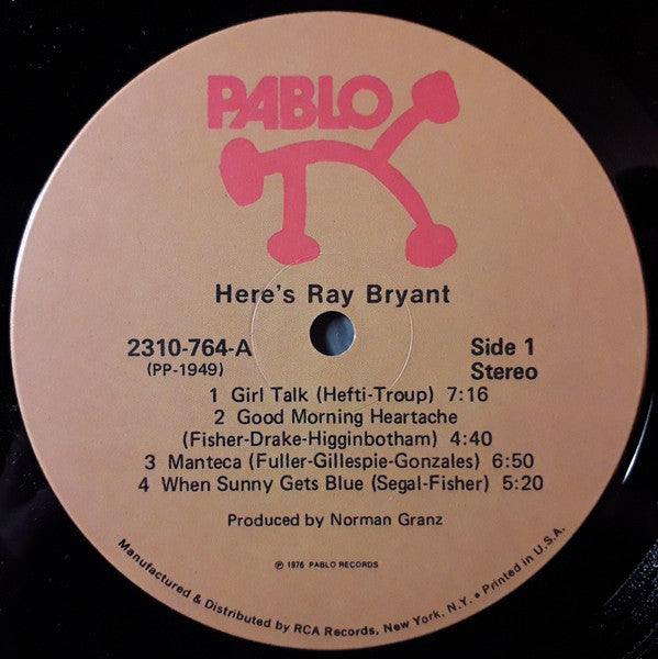 Ray Bryant – Here's Ray Bryant LP vinyl record, image 3 of 5