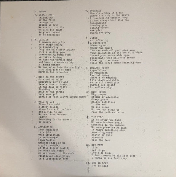 Grinning Death's Head – No Afterlife LP vinyl record, image 4 of 6