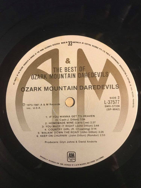 The Ozark Mountain Daredevils – Best Of The Ozark Mountain Daredevils (Nuclear Fishin') LP vinyl record, image 4 of 4