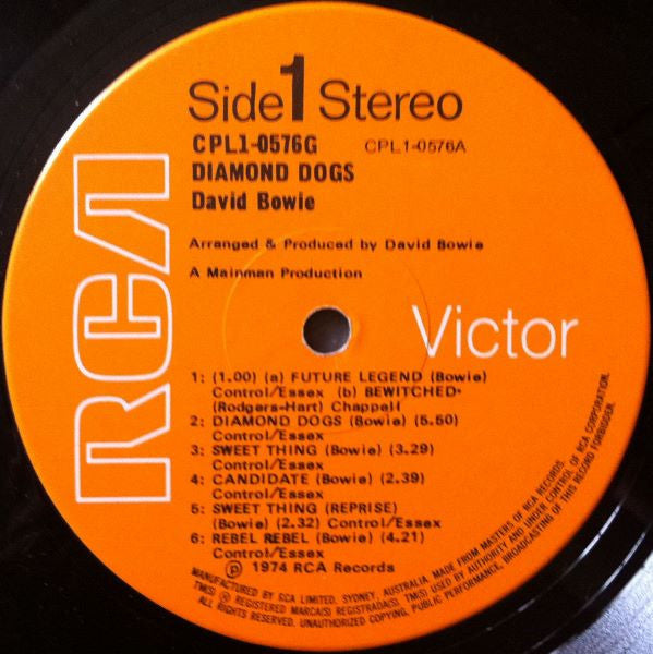 David Bowie – Diamond Dogs LP vinyl record, image 3 of 4