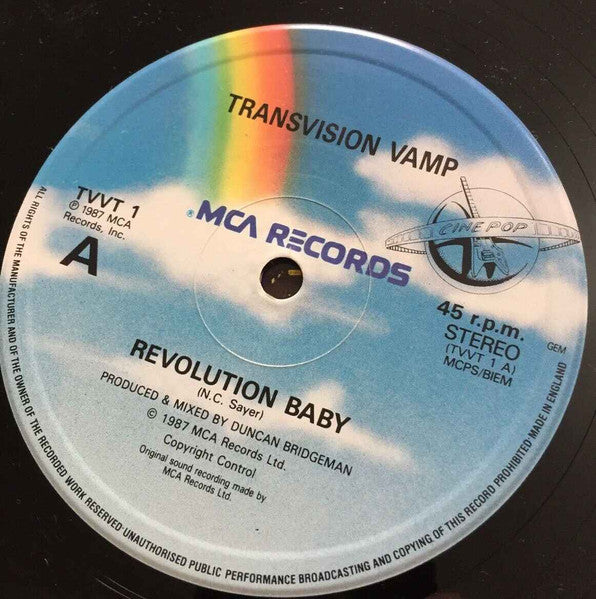 Transvision Vamp – Revolution Baby 12" vinyl record, image 3 of 4