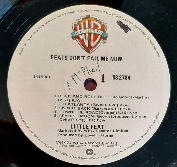 Little Feat – Feats Don't Fail Me Now LP vinyl record, image 3 of 4