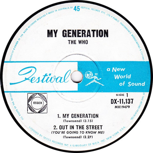 The Who – My Generation 7" vinyl record, image 3 of 4