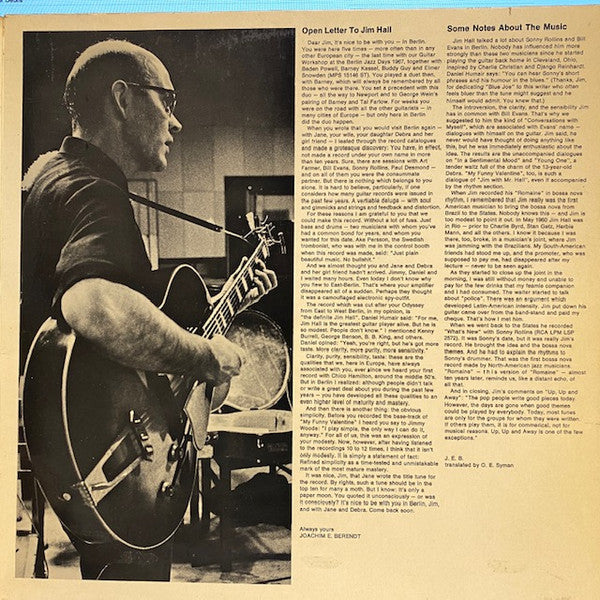 Jim Hall – It's Nice To Be With You LP vinyl record, image 3 of 6