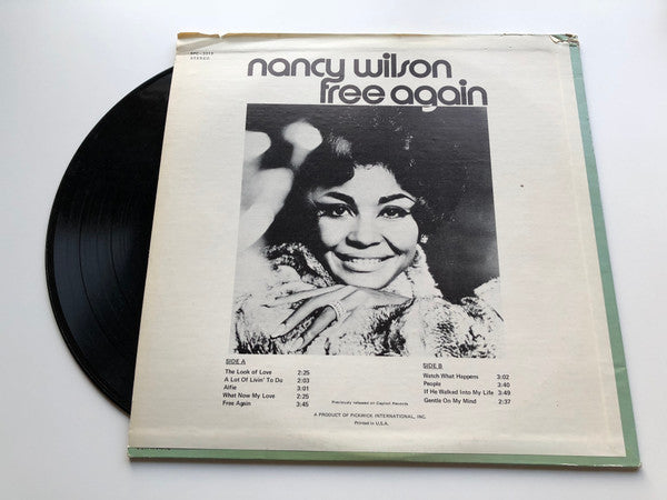 Nancy Wilson – Free Again LP vinyl record, image 3 of 5