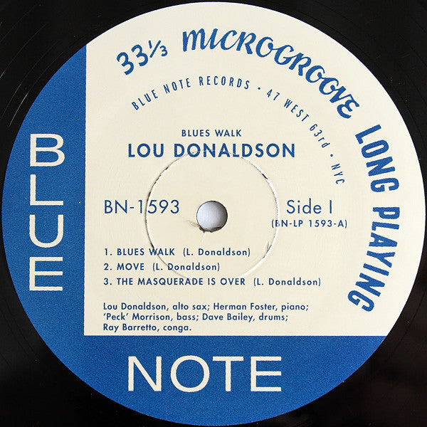 Lou Donaldson – Blues Walk LP vinyl record, image 3 of 4