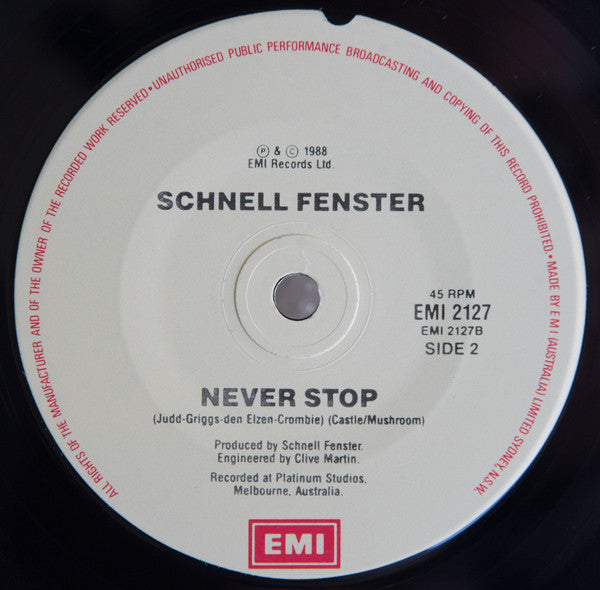 Schnell Fenster – Love Hate Relationship 7" vinyl record, image 4 of 4
