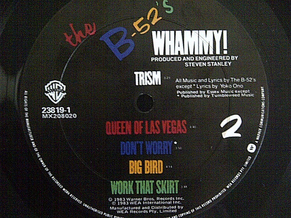 The B-52's – Whammy! LP vinyl record, image 6 of 6