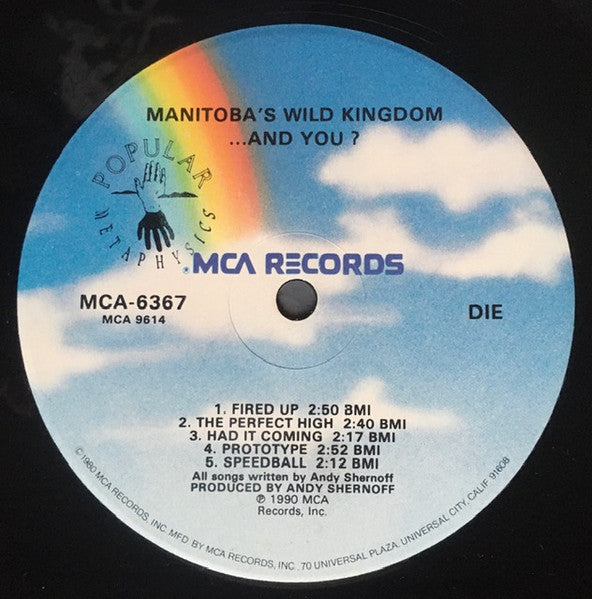 Manitoba's Wild Kingdom – ...And You? LP vinyl record, image 4 of 5