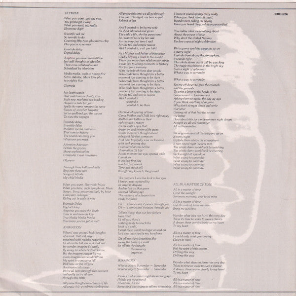 Jon Anderson – Animation LP vinyl record, image 5 of 6
