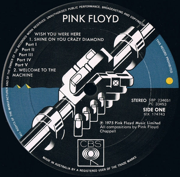 Pink Floyd – Wish You Were Here LP vinyl record, image 5 of 8