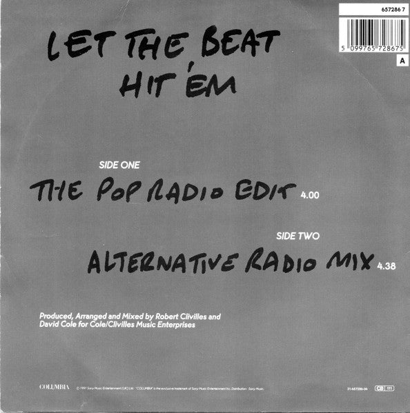 Lisa Lisa & Cult Jam – Let The Beat Hit 'Em 7" vinyl record, image 2 of 4