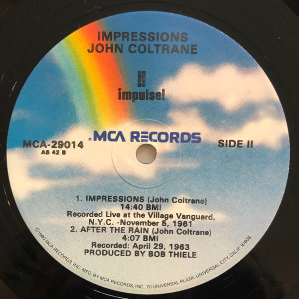 John Coltrane – Impressions LP vinyl record, image 4 of 5