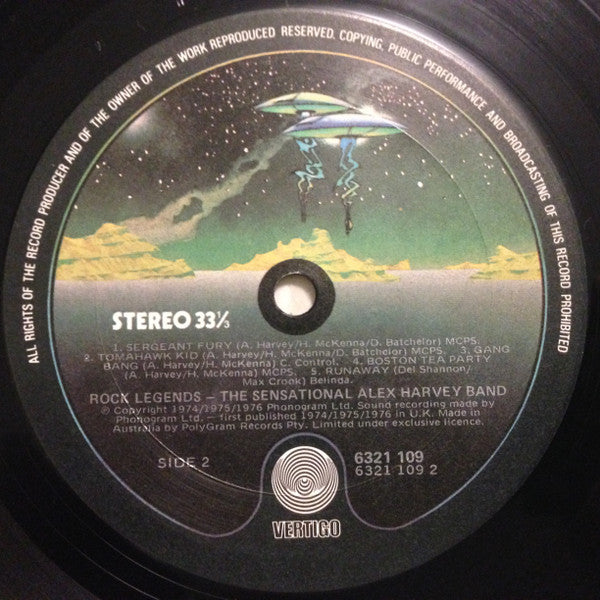 The Sensational Alex Harvey Band – Rock Legends LP vinyl record, image 4 of 4