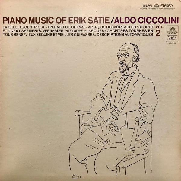 Erik Satie, Aldo Ciccolini – Piano Music Of Erik Satie, Vol. 2 LP vinyl record, image 1 of 4