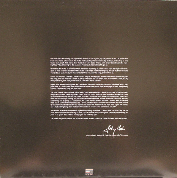 Johnny Cash – American IV: The Man Comes Around (2xLP) LP vinyl record, image 4 of 10