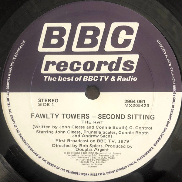 Fawlty Towers – Second Sitting LP vinyl record, image 3 of 4