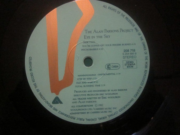 The Alan Parsons Project – Eye In The Sky LP vinyl record, image 4 of 10