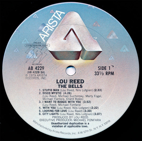 Lou Reed – The Bells LP vinyl record, image 3 of 7