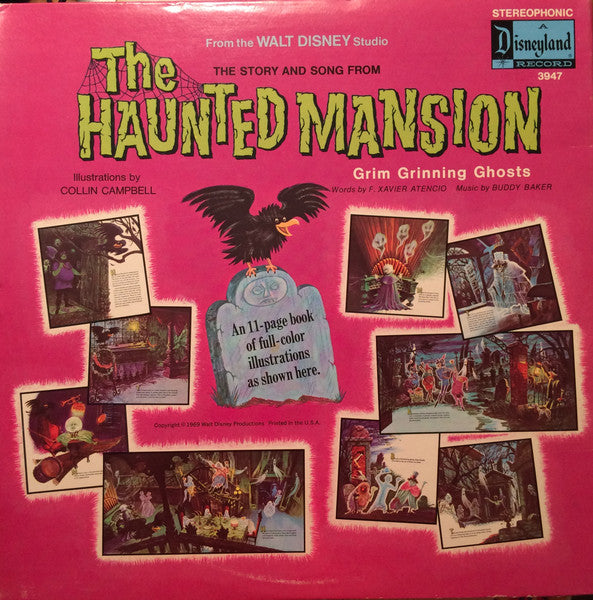 Various – The Story And Song From The Haunted Mansion LP vinyl record, image 2 of 4