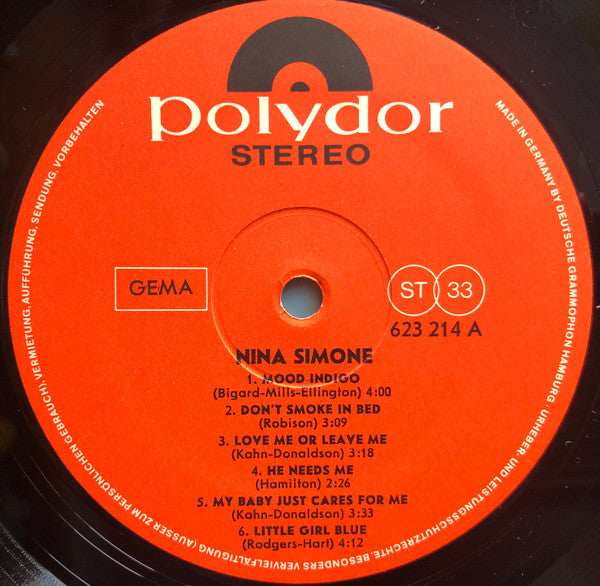 Nina Simone – Nina Simone LP vinyl record, image 3 of 5