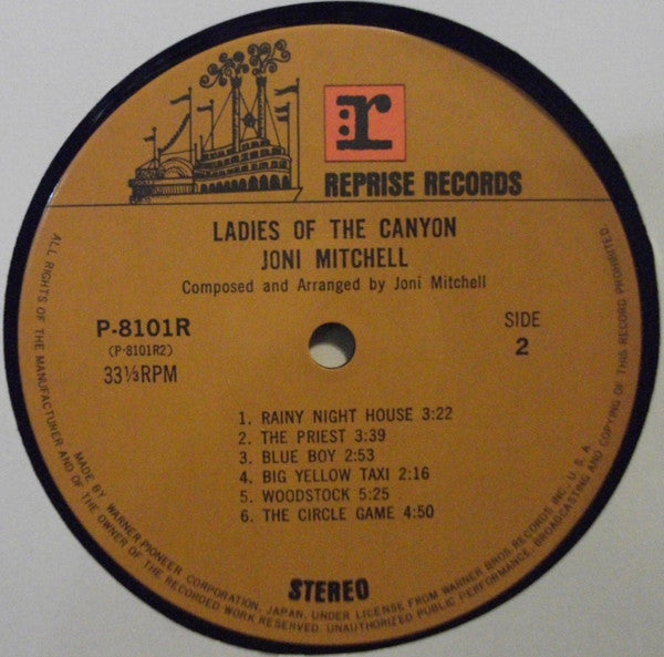 Joni Mitchell – Ladies Of The Canyon LP vinyl record, image 5 of 7