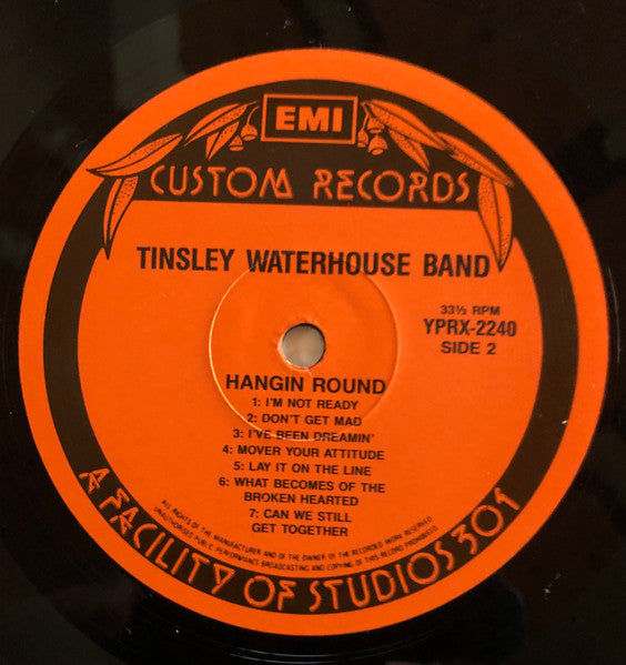 Tinsley Waterhouse Band – Hangin' Round LP vinyl record, image 4 of 4