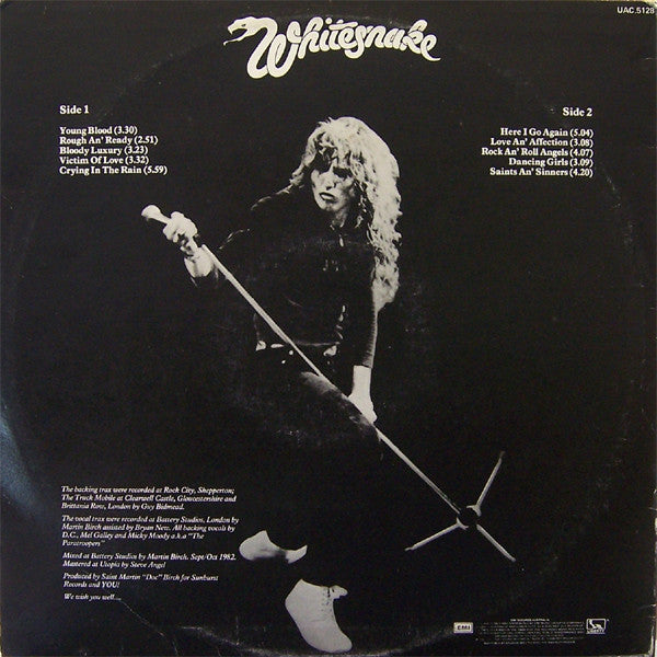 Whitesnake – Saints & Sinners LP vinyl record, image 2 of 6